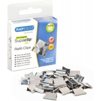 Rapesco RC4050SS Supaclip 40 Pinces de Recharge en Acier Inoxydable, Lot de 50