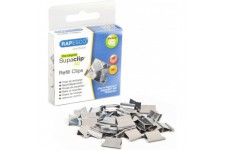 Rapesco RC4050SS Supaclip 40 Pinces de Recharge en Acier Inoxydable, Lot de 50
