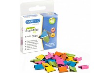 Rapesco RC4050MC Supaclip 40 Pinces de Recharge, Couleurs Assorties, Lot de 50