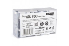 Rapesco 1316 Supaclip 60 Pinces de Recharge en Acier Inoxydable, Lot de 250