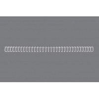 GBC RG810770 Lot de 100 Peignes metalliques WireBind Blanc , 11 mm