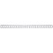 GBC RG810797 Lot de 100 Peignes metalliques WireBind Argent
