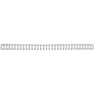 GBC RG810797 Lot de 100 Peignes metalliques WireBind Argent