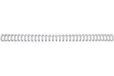 GBC RG810797 Lot de 100 Peignes metalliques WireBind Argent