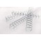 GBC RG810970 Lot de 100 Peignes metalliques WireBind Blanc