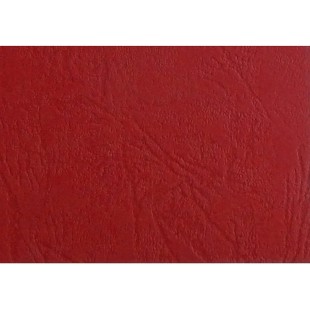 GBC LeatherGrain Pack de 100 Plats de Couverture 250 g/m2 Rouge