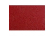 GBC LeatherGrain Pack de 100 Plats de Couverture 250 g/m2 Rouge