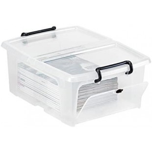 CEP Boite de rangement a ouVerture frontale 20L (en sachet) HW695 Cristal