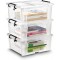 CEP Boite de rangement a ouVerture frontale 20L (en sachet) HW695 Cristal