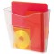Presentoir Mural Corbeille Murale Portrait A4 Transparent & A4 Landscape Literature File Wall Pocket - Transparent