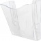 Presentoir Mural Corbeille Murale Portrait A4 Transparent & A4 Landscape Literature File Wall Pocket - Transparent