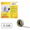 Avery fastener WP1226 Boite de 10 rouleaux de 1500 etiquettes blanches