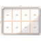 Nobo Tableau d'Affichage Magnetique Verrouillable, 8 x A4, Premium Plus, Blanc, 1902559