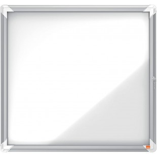 Nobo Tableau d'Affichage Magnetique Verrouillable, 6 x A4, Premium Plus, Blanc, 1902558