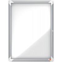 Nobo Tableau d'Affichage Magnetique Verrouillable, 4 x A4, Premium Plus, Blanc, 1902557