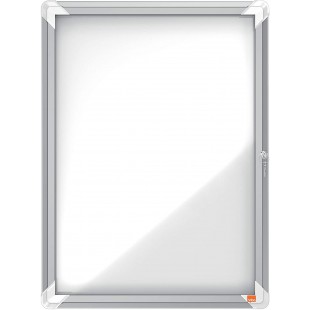 Nobo Tableau d'Affichage Magnetique Verrouillable, 4 x A4, Premium Plus, Blanc, 1902557