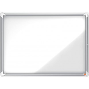 Nobo Tableau d'Affichage Magnetique Exterieur Verrouillable, 8 x A4, Premium Plus, Blanc, 1902579