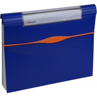 Rexel 2102484 Trieur Extensible avec 13 Compartiments Bleu