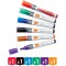 Nobo Marqueurs Effacables a  Sec Liquid Ink pour Tableau Blanc, Pointe Ogive de 3mm, Lot de 6, 1901077, Couleurs Assorties