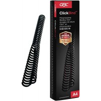 GBC 388064E Lot de 50 Peignes de reliure ClickBind Noir