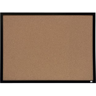 Nobo - Petit Tableau d'Affichage en Liege avec Cadre Noir, Kit de Fixation Mural Inclus, Maison/Bureau, 585 x 430 mm, 1903776