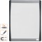 Nobo - Mini Tableau Blanc Magnetique Mural avec Cadre Incurve, Marqueur Aimants et Kit de Fixation Murale Inclus, Maison/Bureau,