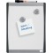 Nobo - Mini Tableau Blanc Magnetique Mural avec Cadre Incurve, Marqueur Aimants et Kit de Fixation Murale Inclus, Maison/Bureau,