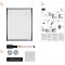 Nobo - Mini Tableau Blanc Magnetique Mural avec Cadre Incurve, Marqueur Aimants et Kit de Fixation Murale Inclus, Maison/Bureau,