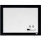 Nobo - Petit Tableau Blanc Magnetique Mural avec Cadre Noir, Kit de Fixation Murale Inclus, Maison/Bureau, 585 x 430 mm, 1903785