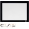 Nobo - Petit Tableau Blanc Magnetique Mural avec Cadre Noir, Kit de Fixation Murale Inclus, Maison/Bureau, 585 x 430 mm, 1903785