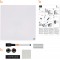 Nobo - Mini Tableau Magnetique Colore Sans Cadre, Format Carre, Effacable a  Sec, Fixations Murales, Maison/Bureau, 360 x 360 mm