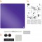 Nobo - Mini Tableau Magnetique Colore Sans Cadre, Format Carre, Effacable a  Sec, Fixations Murales, Maison/Bureau, 360 x 360 mm