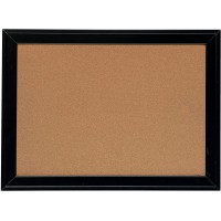Nobo - Petit Tableau d'Affichage en Liege avec Cadre Noir Moderne, Fixations Murales Incluses, Maison/Bureau, 585 x 430 mm, 1903