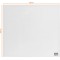 Nobo - Petit Tableau Blanc Mural Carre, Surface Magnetique en Verre Effacable a  Sec, Sans Cadre, Fixations Invisibles, 450 x 45