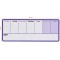 Nobo - Mini Tableau Agenda Semainier Magnetique, Effacable a  Sec, Mural, Porte-Marqueur Integre, Marqueurs & Aimants Inclus, 36