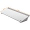 Nobo - Mini Tableau Blanc Memo Portable pour Bureau, Surface en Verre Effacable a  Sec, Sans Cadre, 458 x 154 mm, Feutre Marqueu