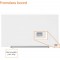 Nobo Tableau Blanc Magnetique Verre avec Porte-Marqueurs Amovible, 680 x 380 mm, Systeme de Fixation InvisaMount, Impression Pro