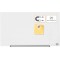 Nobo Tableau Blanc Magnetique Verre avec Porte-Marqueurs Amovible, 680 x 380 mm, Systeme de Fixation InvisaMount, Impression Pro