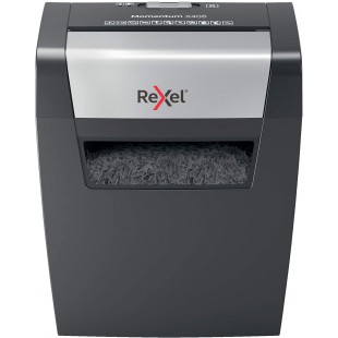 Rexel 2104569EU Momentum X406 - Destructeur de Documents Coupe Croisee Securite P4, Capacite 6 Feuilles, Corbeille 15 litres Amo