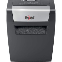 Rexel Momentum X308 Destructeur Coupe Croisee, Jusqu'a  8 feuilles, Corbeille 15L, Noir, 2104570EU