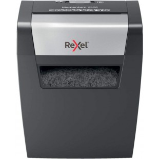 Rexel Momentum X308 Destructeur Coupe Croisee, Jusqu'a  8 feuilles, Corbeille 15L, Noir, 2104570EU