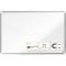 Nobo Tableau Blanc Magnetique emaille, 900 x 600mm, Cadre Aluminium, Montage Mural par les Coins, Marqueur Inclus, Premium Plus,