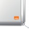 Nobo Tableau Blanc Magnetique emaille, 900 x 600mm, Cadre Aluminium, Montage Mural par les Coins, Marqueur Inclus, Premium Plus,