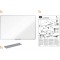 Nobo Tableau Blanc Magnetique emaille, 900 x 600mm, Cadre Aluminium, Montage Mural par les Coins, Porte-Marqueur Inclus, Essence