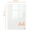 Nobo - Mini Tableau Memo Transparent Effacable pour Bureau, Acrylique, A4, Facile a  Effacer, 210 x 297 mm, Feutre Marqueur Incl