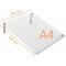 Nobo - Mini Tableau Memo Incline Transparent Effacable pour Bureau, Acrylique, A4, Facile a  Effacer, 210 x 297 mm, Feutre Marqu