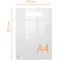 Nobo - Mini Tableau Memo Transparent Effacable pour Bureau, Poignee Integree, Acrylique, A4, Facile a  Effacer, 210 x 297 mm, Fe