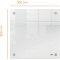 Nobo - Mini Tableau Transparent Effacable en Acrylique pour Bureau, Facile a  Effacer, 300 x 300 mm, Feutre Marqueur et Fixation