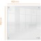 nobo Tableau blanc mural acrylique, (L)450 x (P)28x (H)450mm