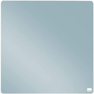 Nobo 1915624 Mini tableau blanc magnetique sans cadre, facile a  nettoyer, montage mural, 360 x 360 mm, gris